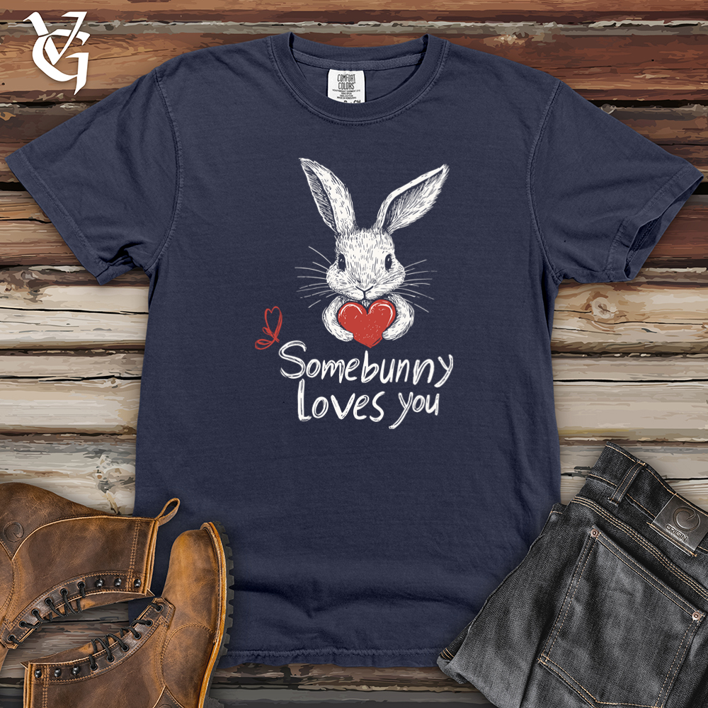 Somebunny Loves You Heavy Cotton Comfort Colors Tee