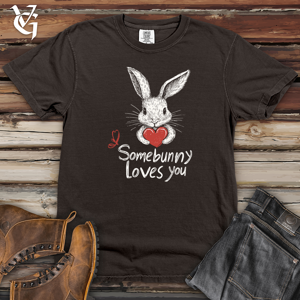 Somebunny Loves You Heavy Cotton Comfort Colors Tee