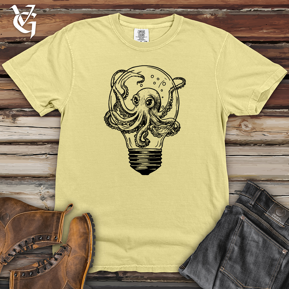 Octopus and Lightbulb Heavy Cotton Comfort Colors Tee