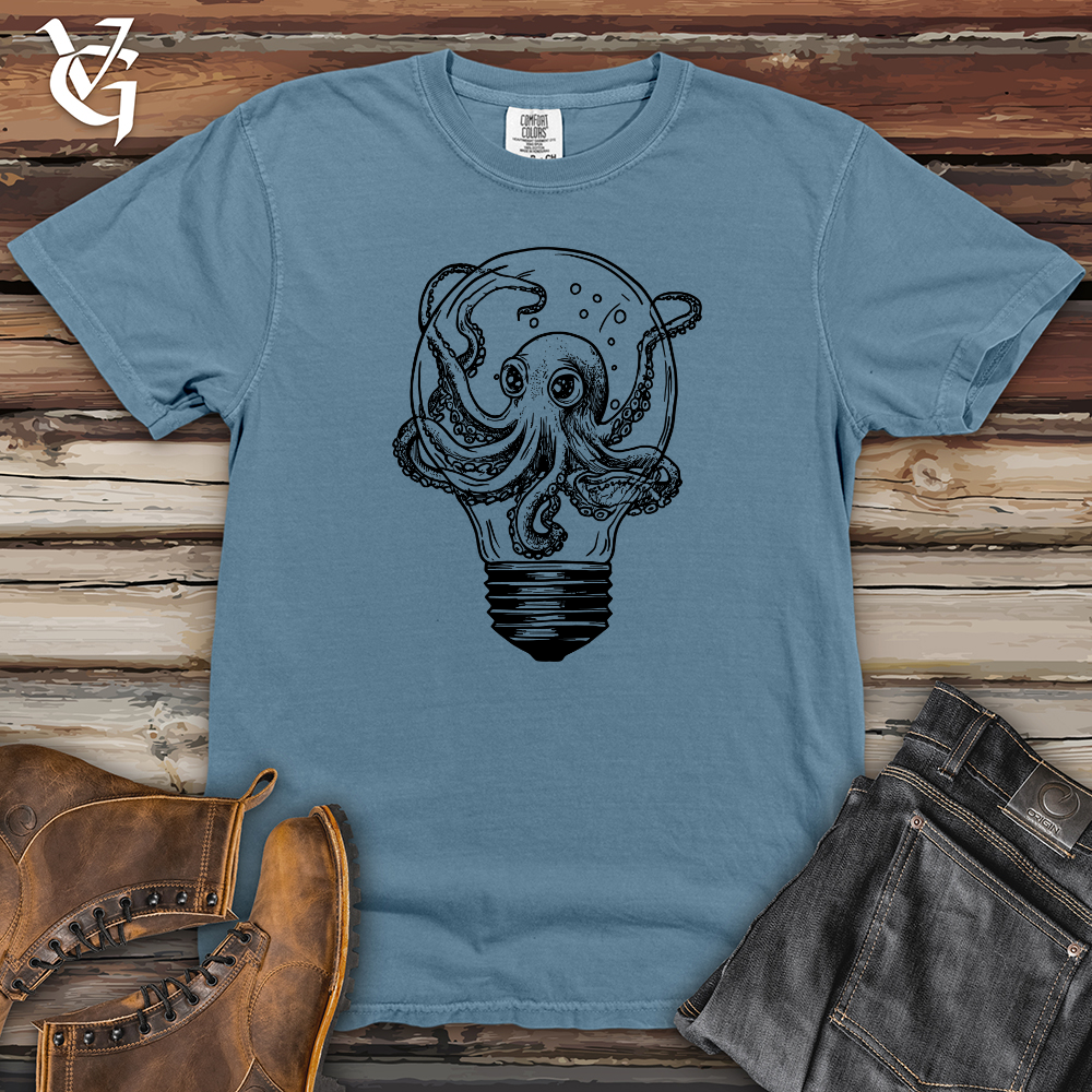 Octopus and Lightbulb Heavy Cotton Comfort Colors Tee