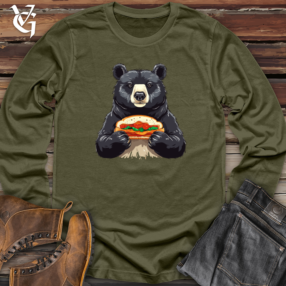 Black Bear with Hoagie Long Sleeve