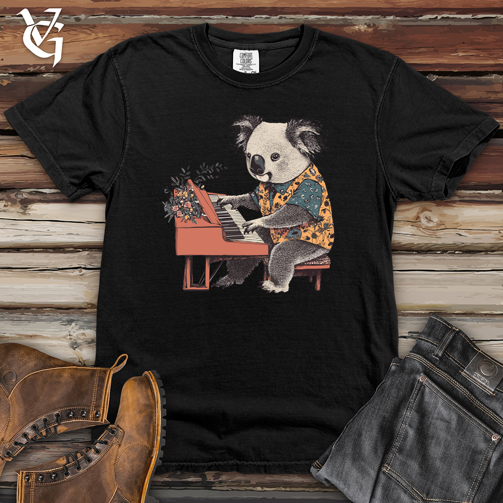 Koala Pianist Heavy Cotton Comfort Colors Tee