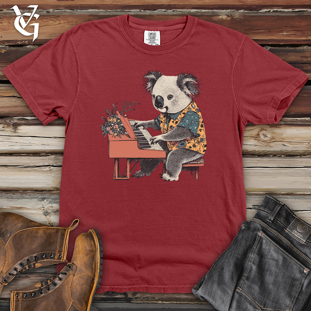 Koala Pianist Heavy Cotton Comfort Colors Tee