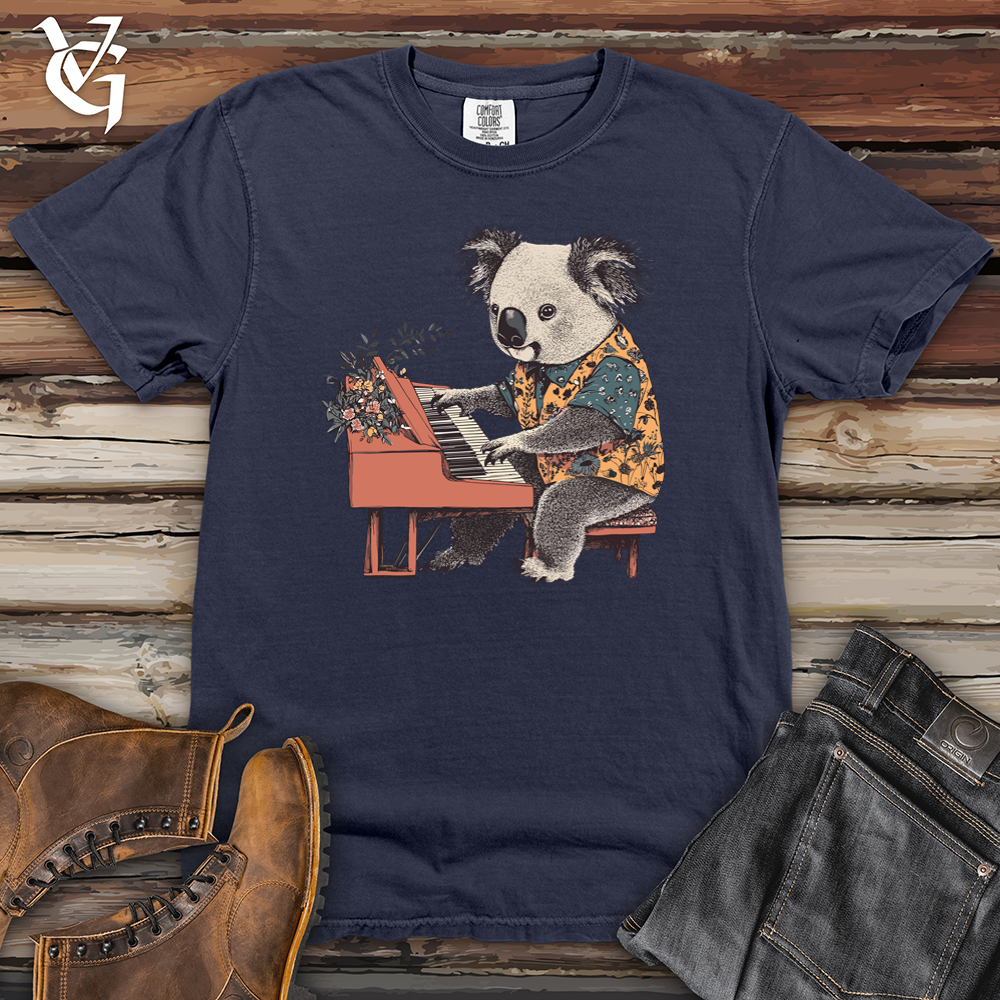 Koala Pianist Heavy Cotton Comfort Colors Tee