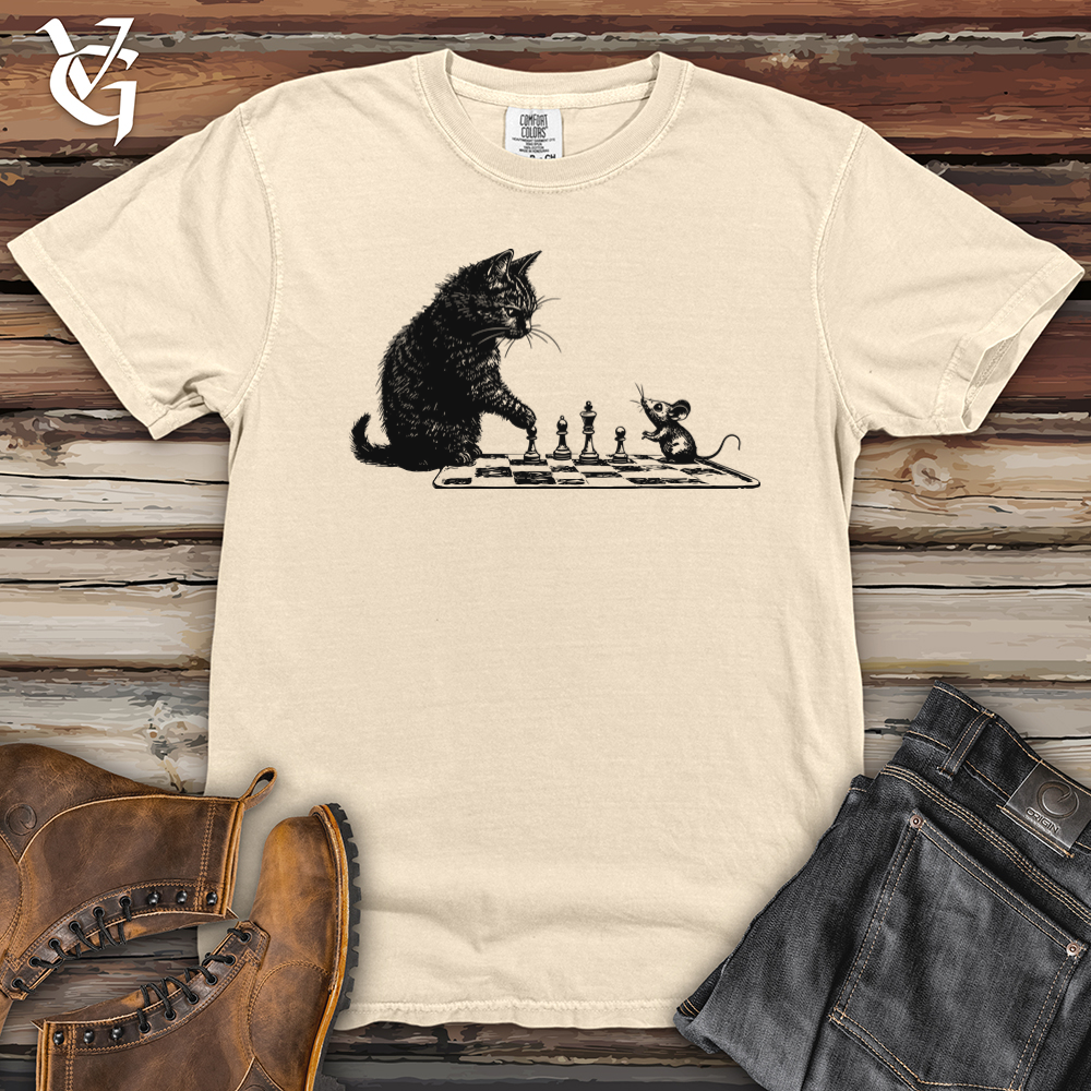 Cat and Mouse Chess Heavy Cotton Comfort Colors Tee