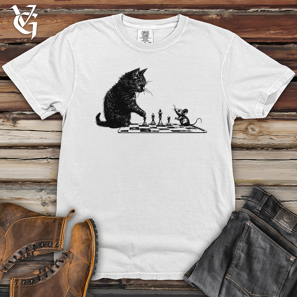 Cat and Mouse Chess Heavy Cotton Comfort Colors Tee