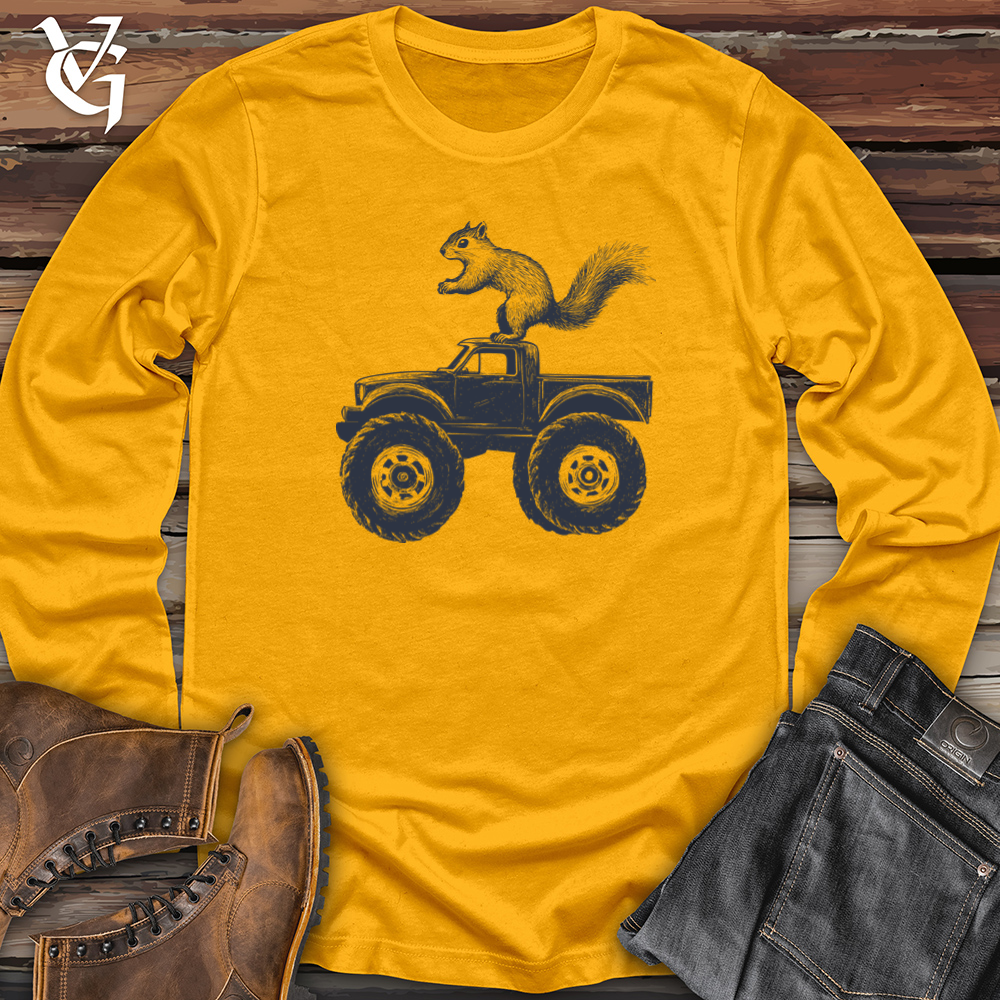 Squirrel Monster Truck Long Sleeve