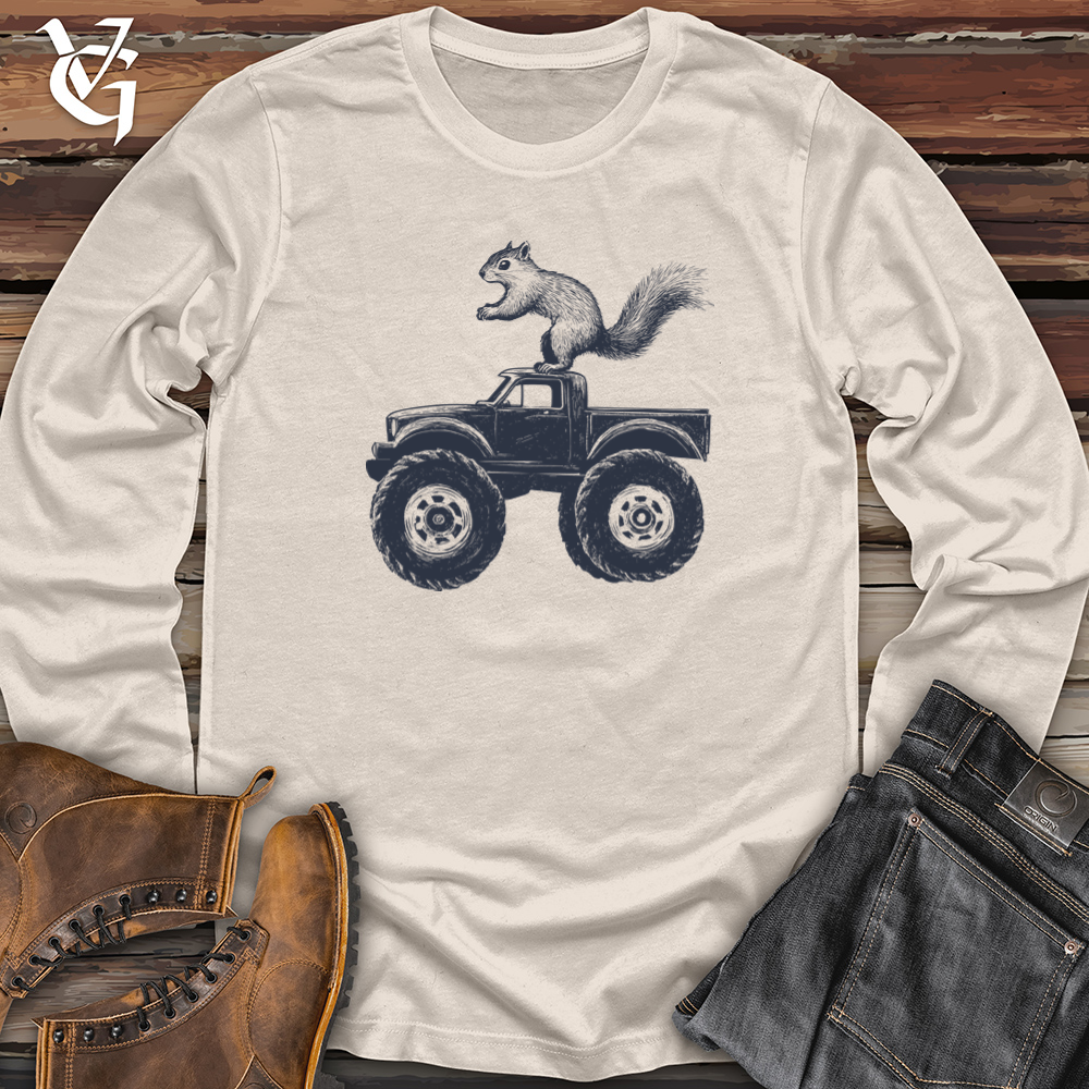 Squirrel Monster Truck Long Sleeve