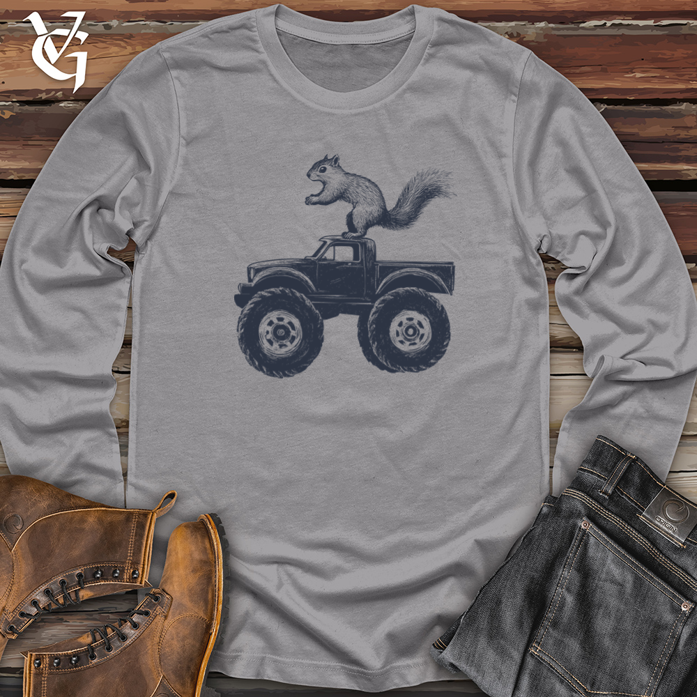 Squirrel Monster Truck Long Sleeve