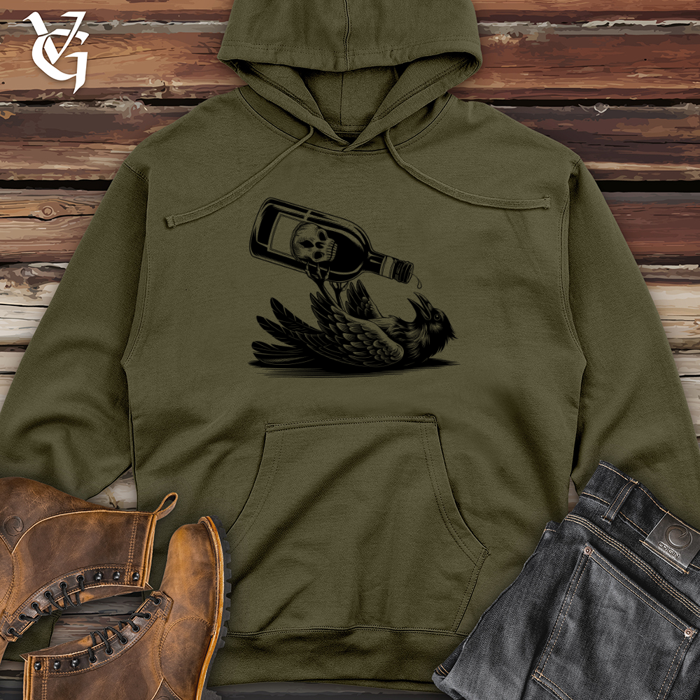 Drunk Crow Midweight Hooded Sweatshirt