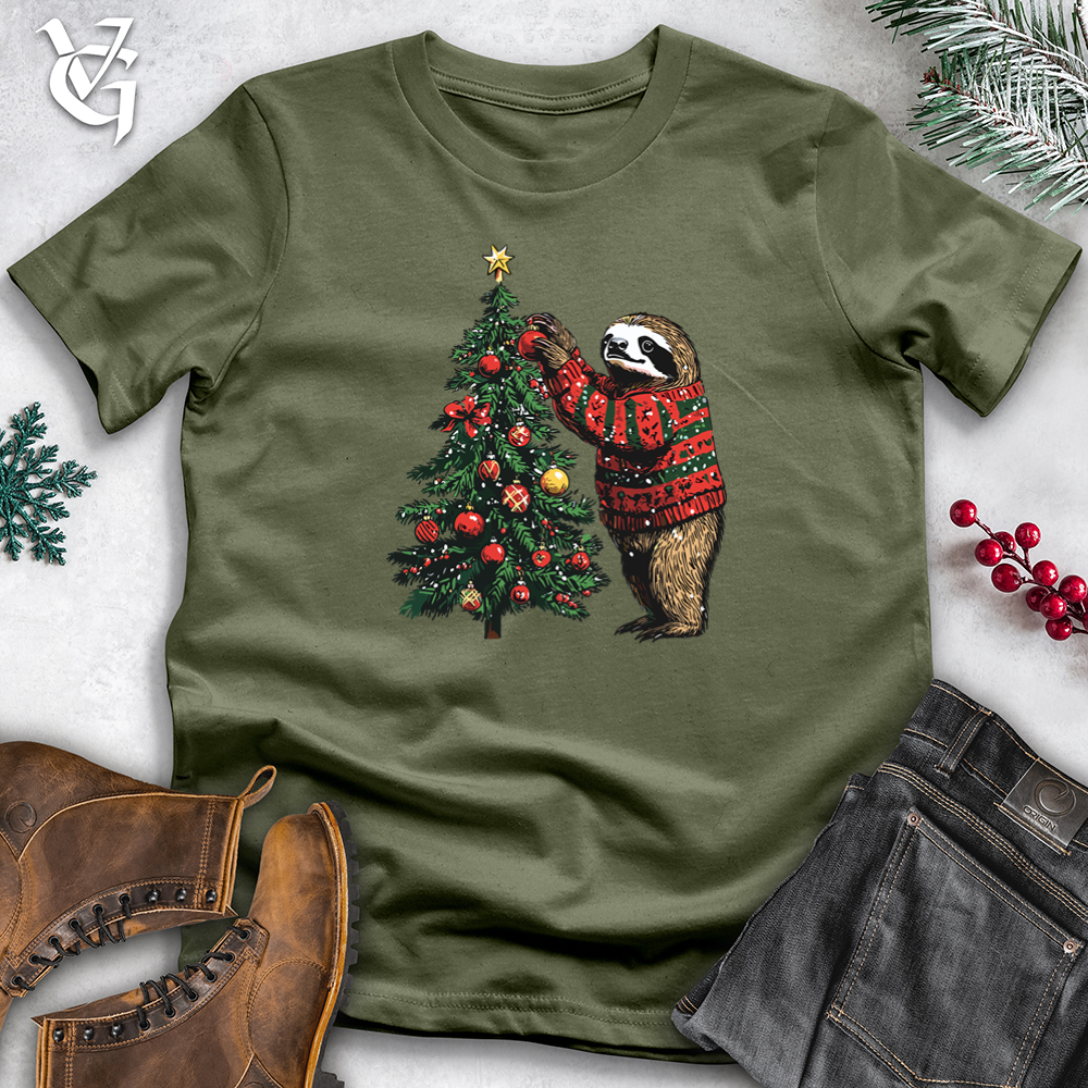 Sloth Christmas Decorations Softstyle Tee