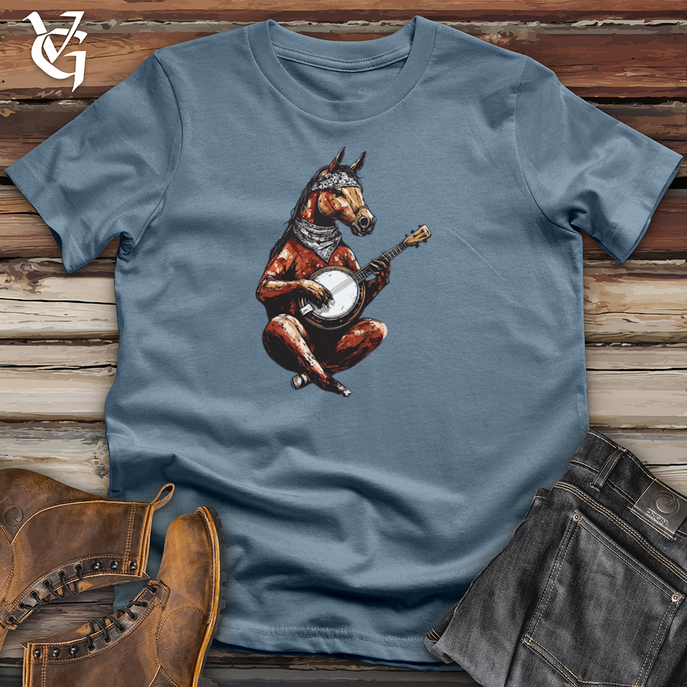 Horse Playing Banjo Softstyle Tee