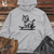 Cat With Skateboard Midweight Hooded Sweatshirt