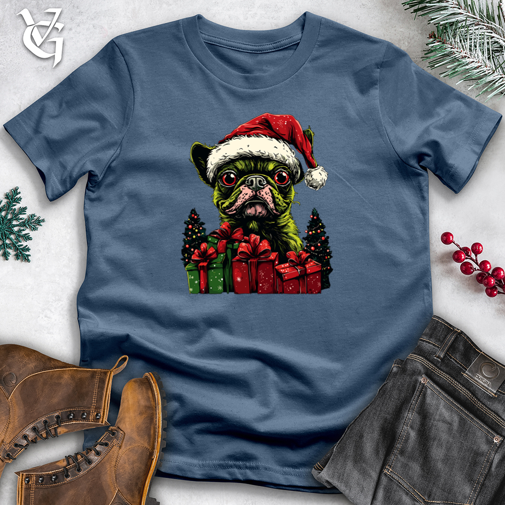 Festive Boston Terrier Cotton Tee
