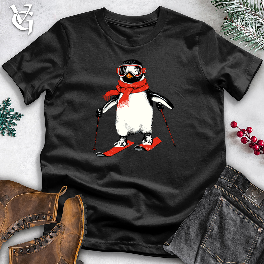 Skiing Penguin Cotton Tee