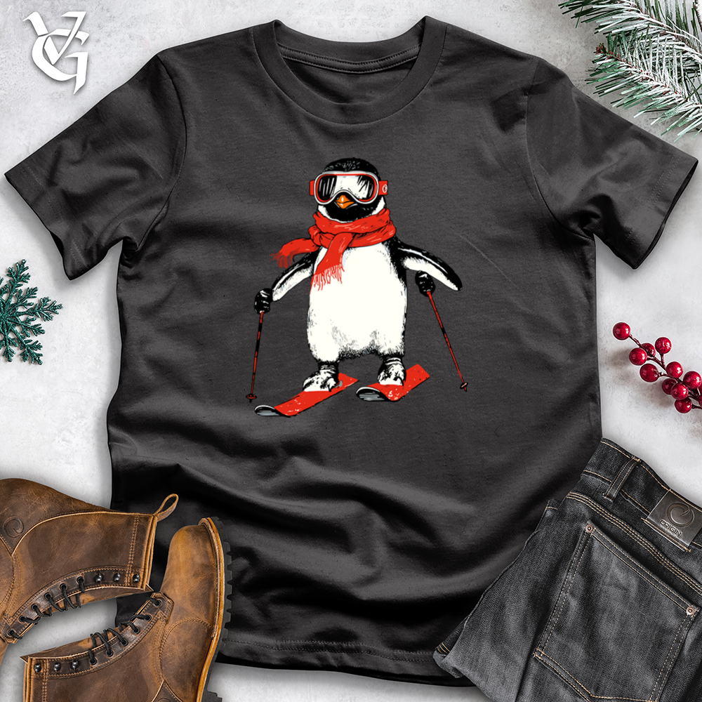 Skiing Penguin Cotton Tee