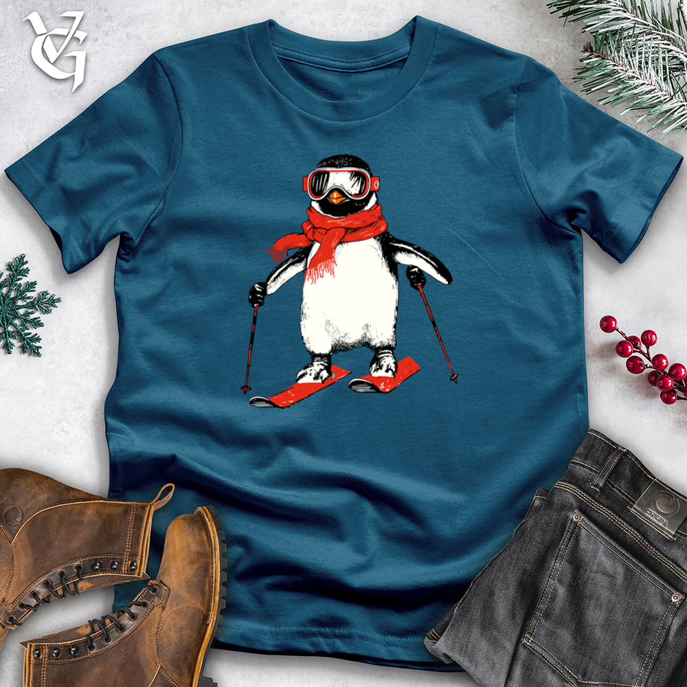 Skiing Penguin Cotton Tee