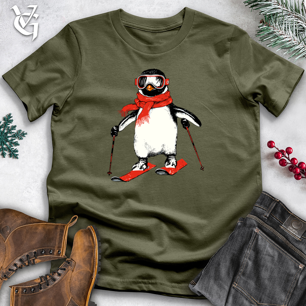 Skiing Penguin Cotton Tee
