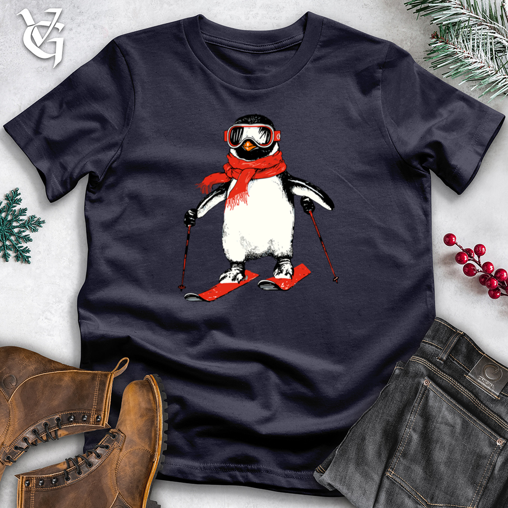 Skiing Penguin Cotton Tee