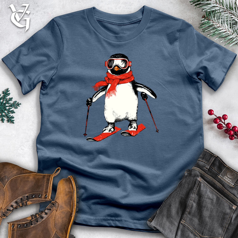 Skiing Penguin Cotton Tee