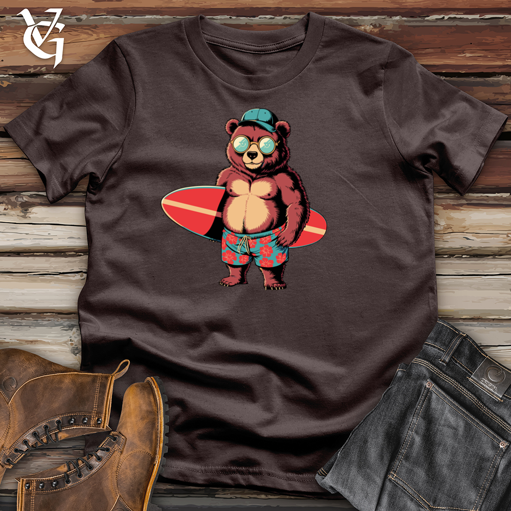 Bear With Surfboard Softstyle Tee