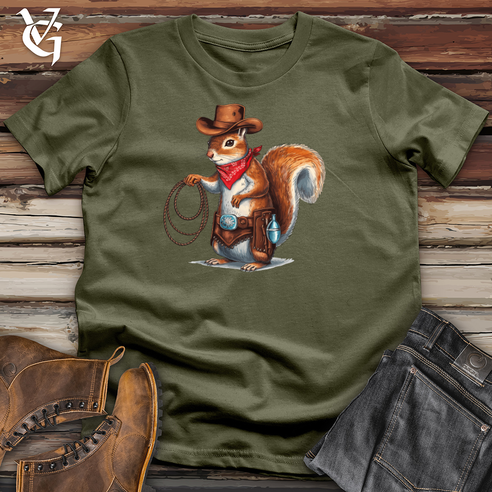Cowboy Squirrel Cotton Tee