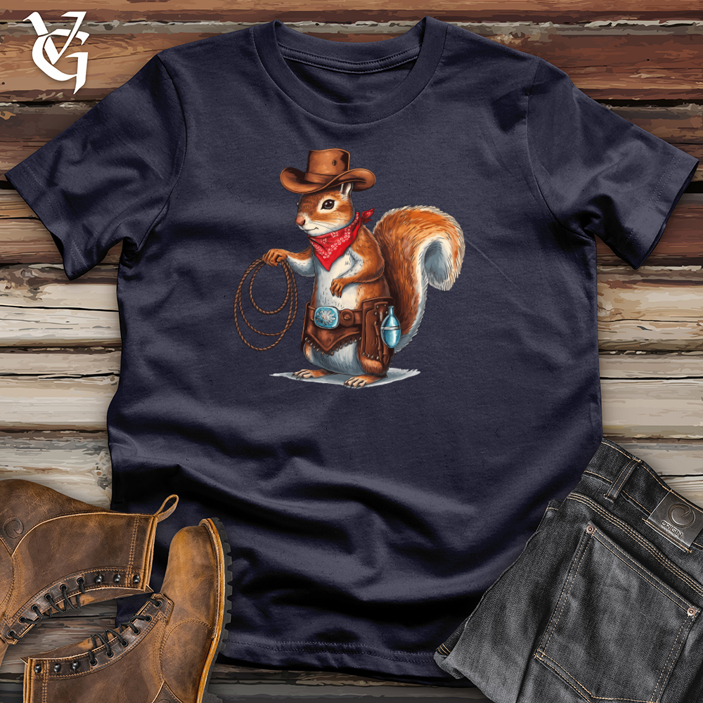Cowboy Squirrel Cotton Tee