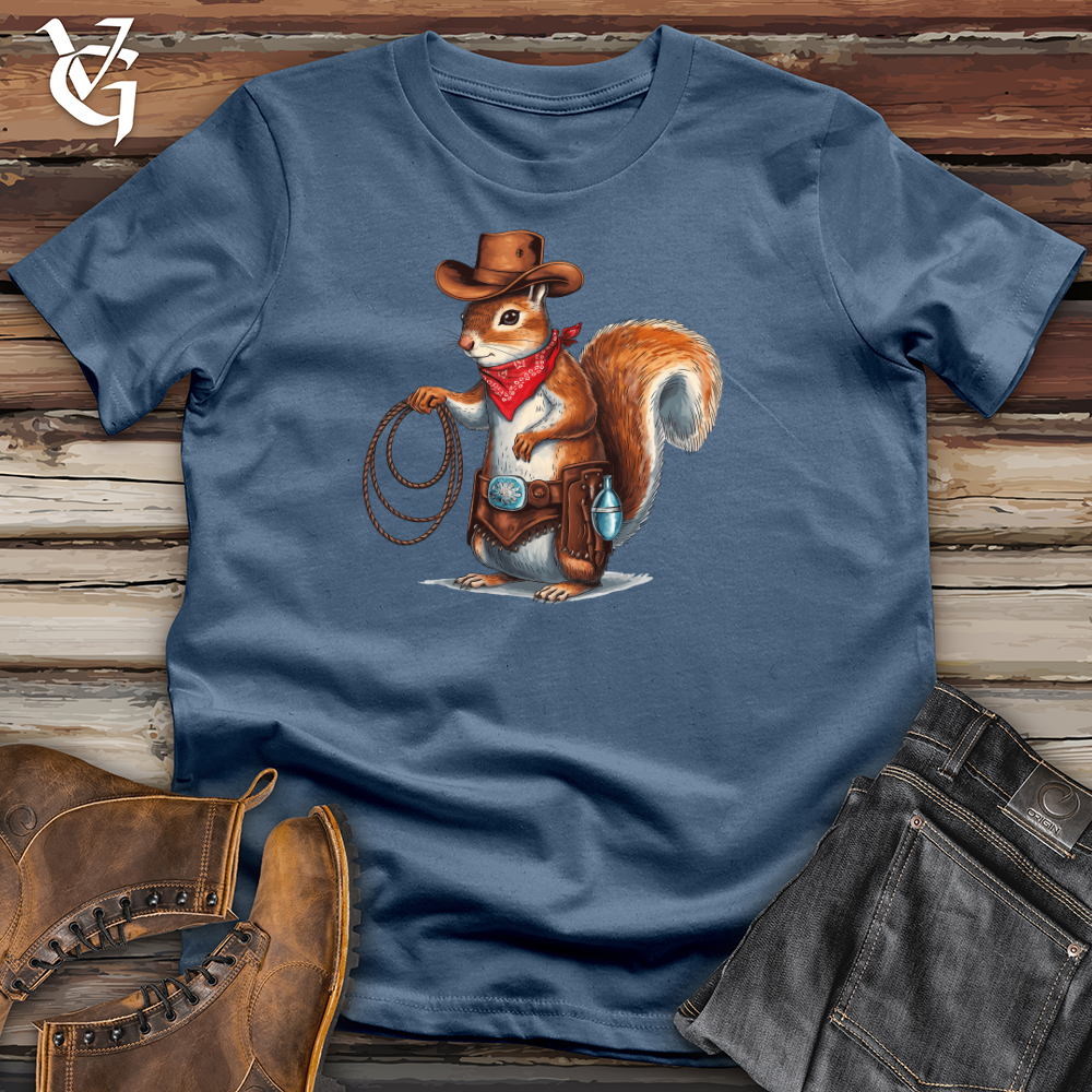 Cowboy Squirrel Cotton Tee