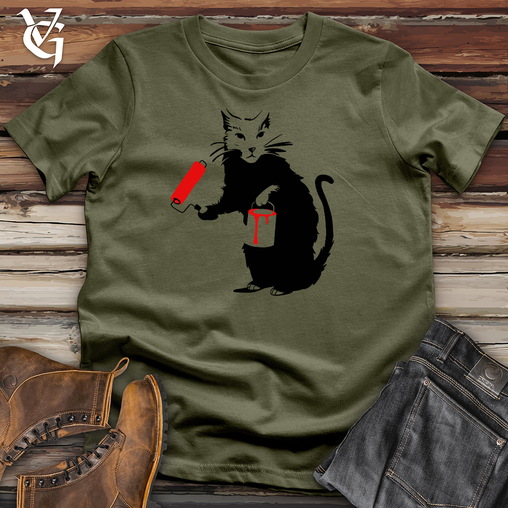 Painting Cat Cotton Tee