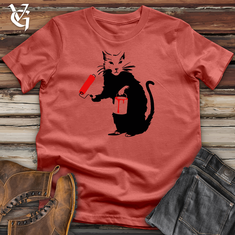 Painting Cat Cotton Tee