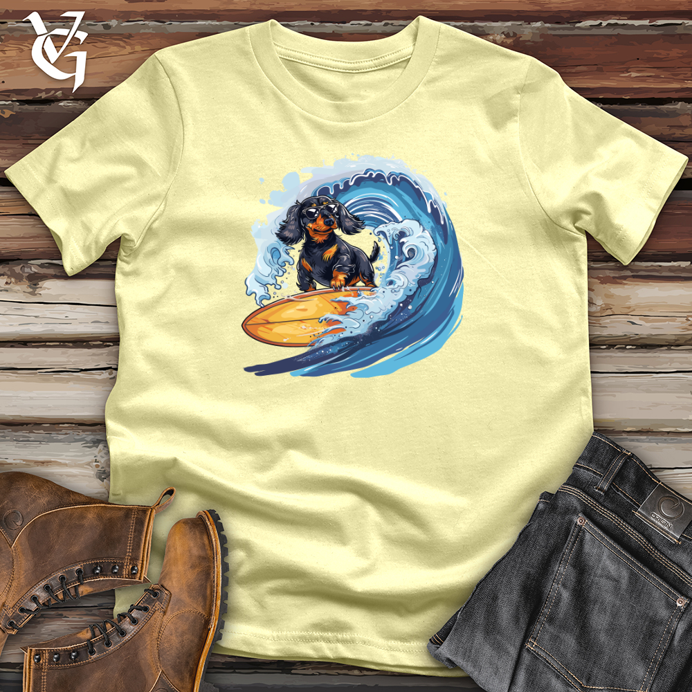 Dachshund Surfer Splash Softstyle Tee