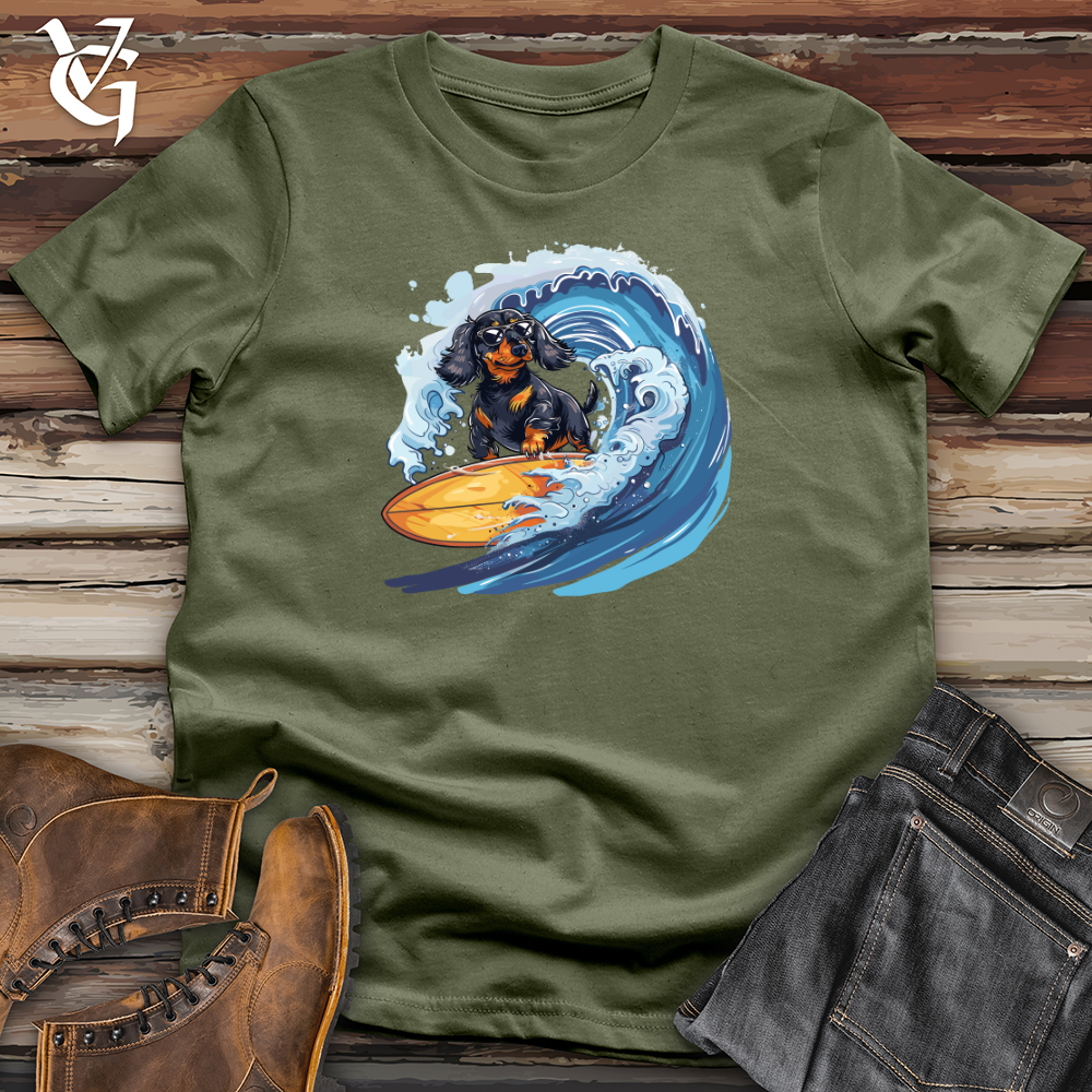 Dachshund Surfer Splash Softstyle Tee