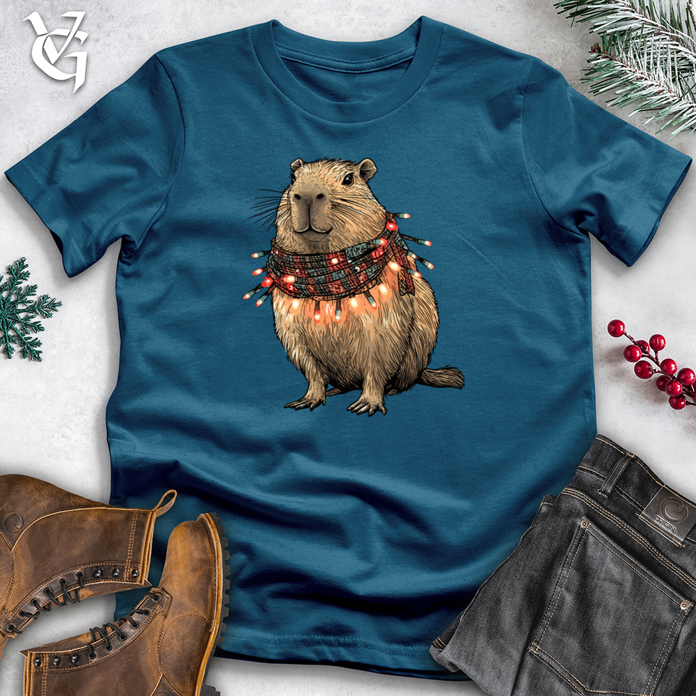 Capybara Lights Cotton Tee