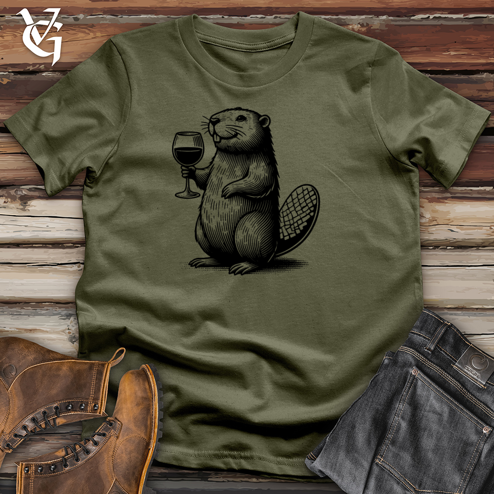 Beaver Drinking Cotton Tee