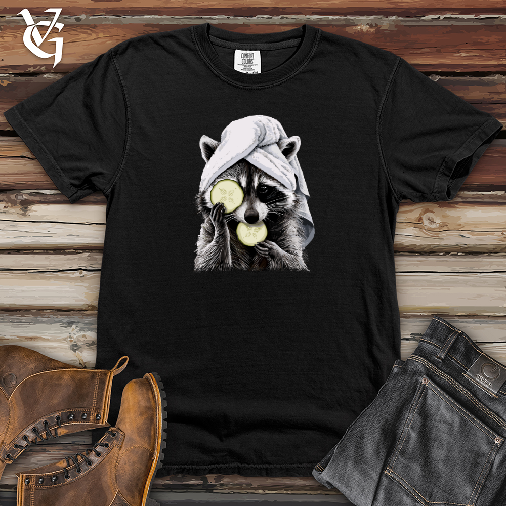 Raccoon Spa Treatment Heavy Cotton Comfort Colors Tee