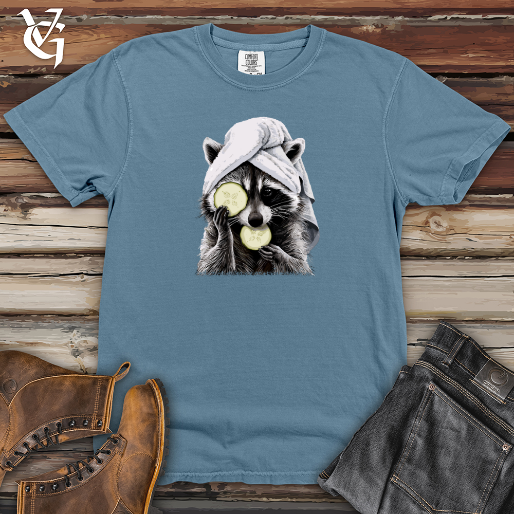 Raccoon Spa Treatment Heavy Cotton Comfort Colors Tee