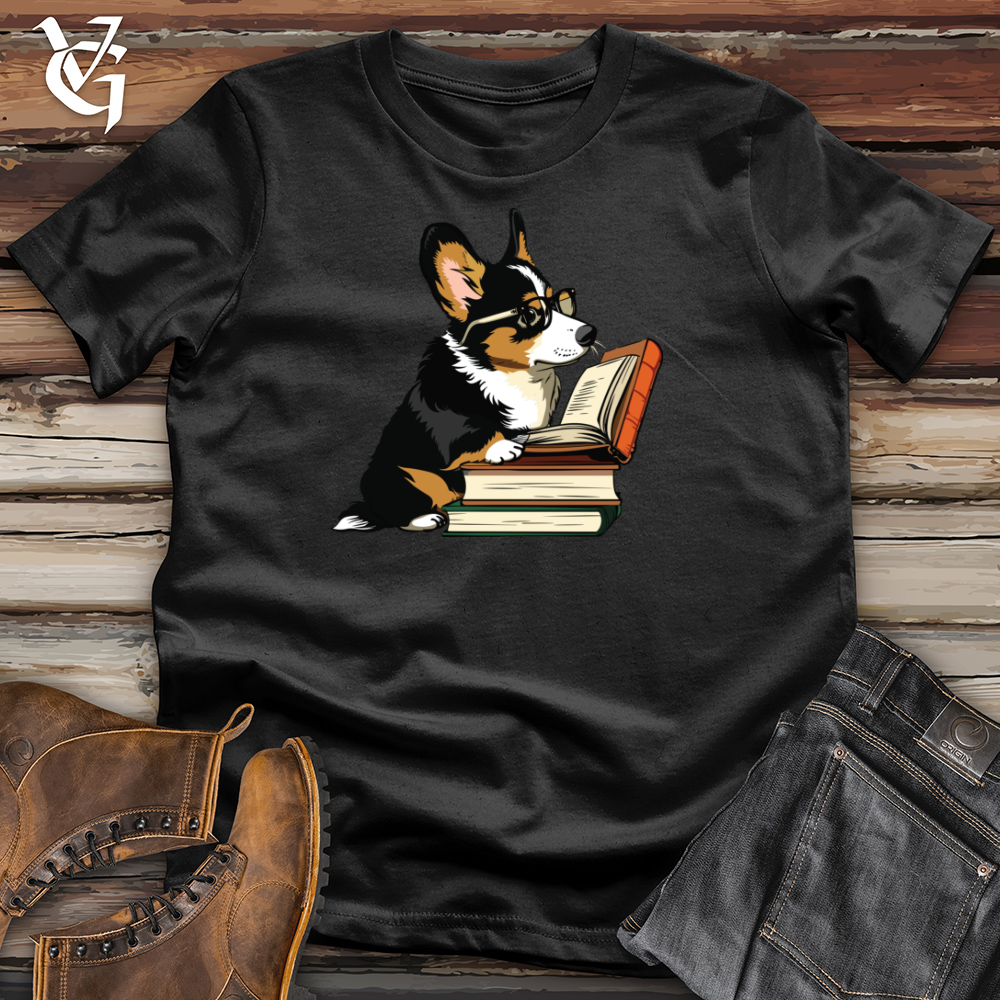 Corgi Reader Cotton Tee