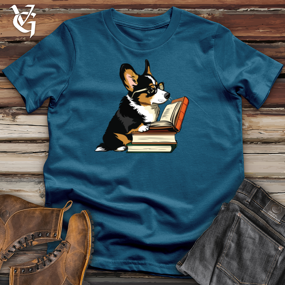 Corgi Reader Cotton Tee