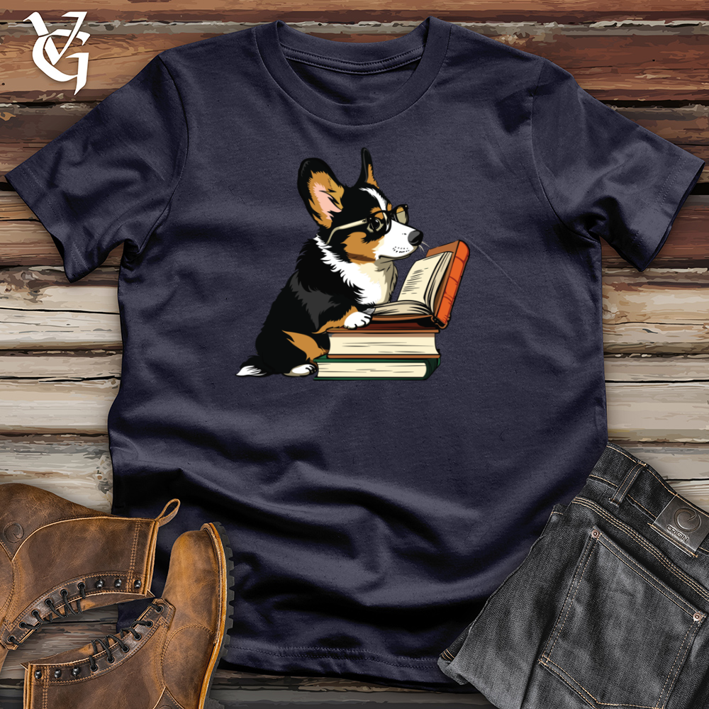 Corgi Reader Cotton Tee