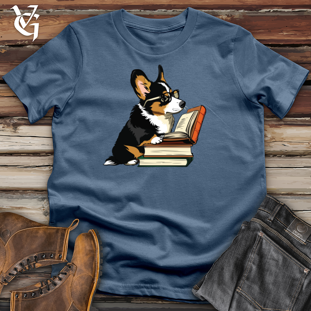 Corgi Reader Cotton Tee