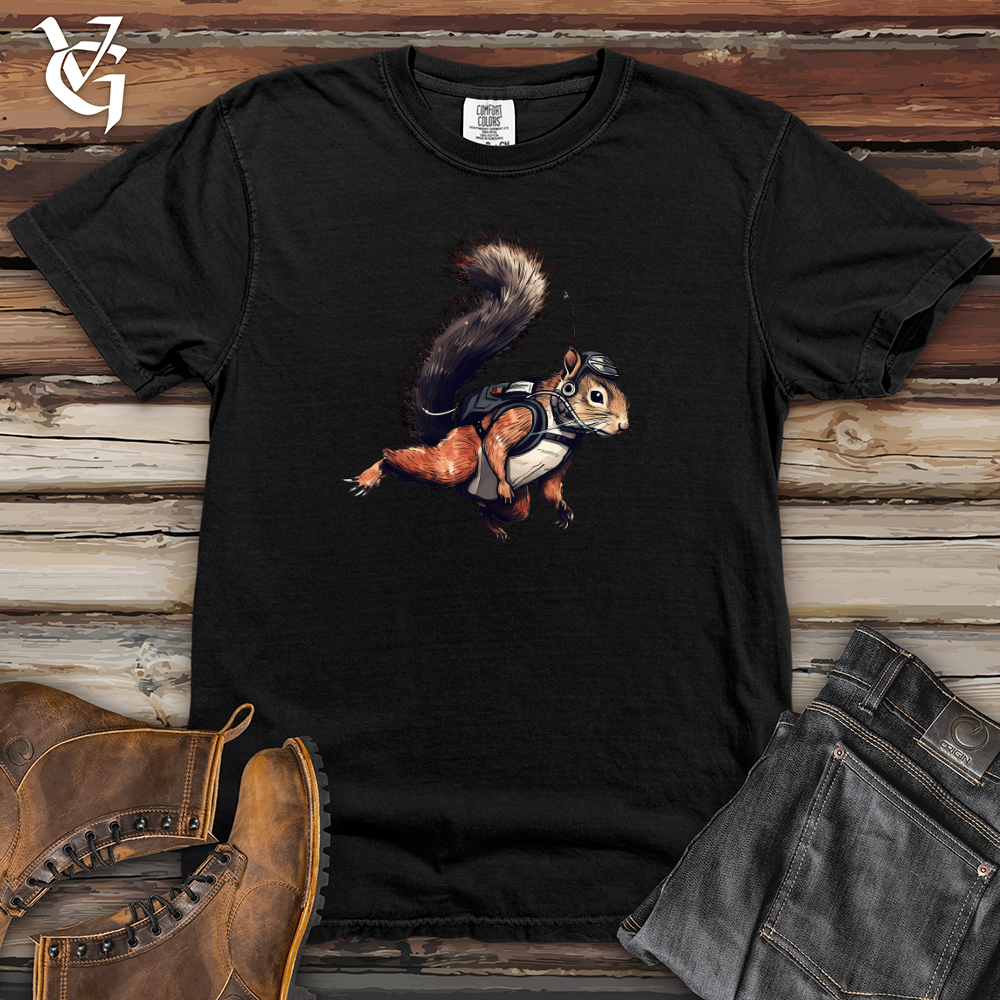 Skydiving Squirrel Heavy Cotton Comfort Colors Tee