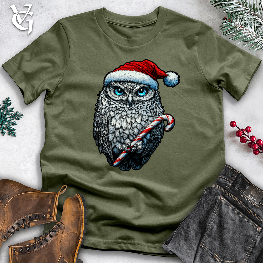 Cosmic Christmas Owl Softstyle Tee