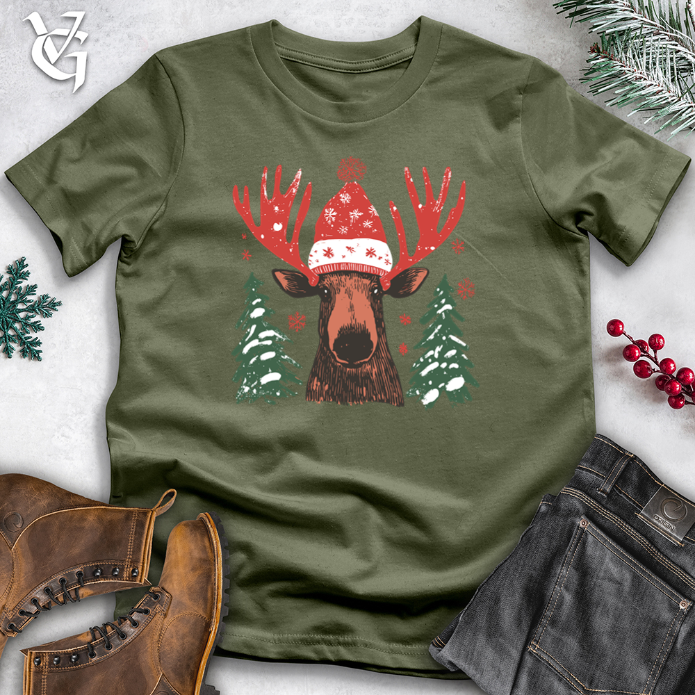 Merry & Bright Moose Softstyle Tee