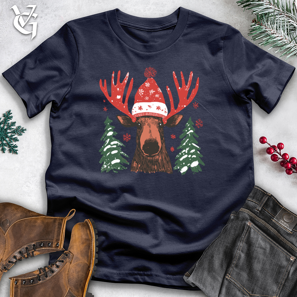 Merry & Bright Moose Softstyle Tee