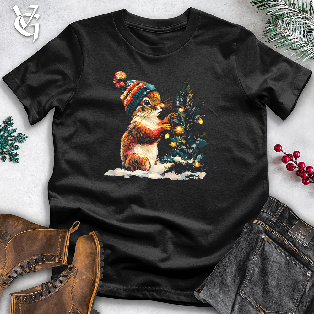 Christmas Lights Squirrel Softstyle Tee