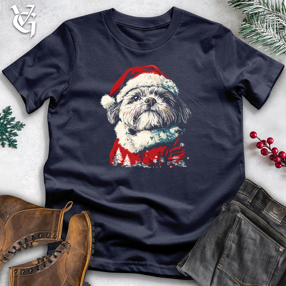 Shih Tzu Santa Softstyle Tee