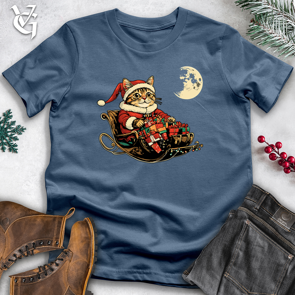 Cat Midnight Sleigh Cotton Tee