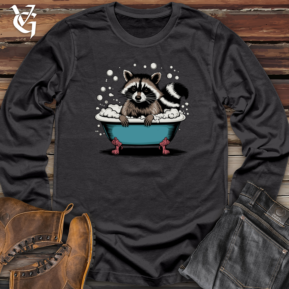 Raccoon in a Bathtub Long Sleeve