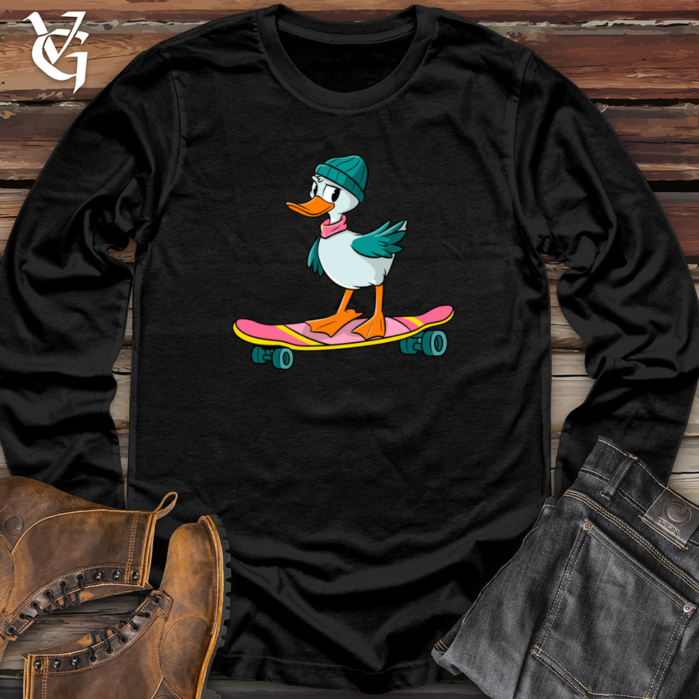 Duck With Skateboard Long Sleeve