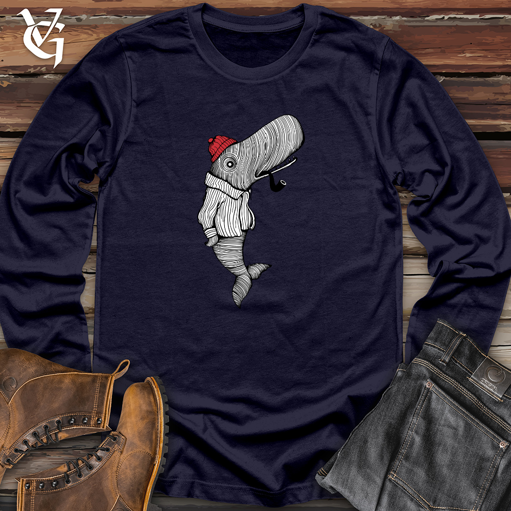 Whale With Pipe Long Sleeve